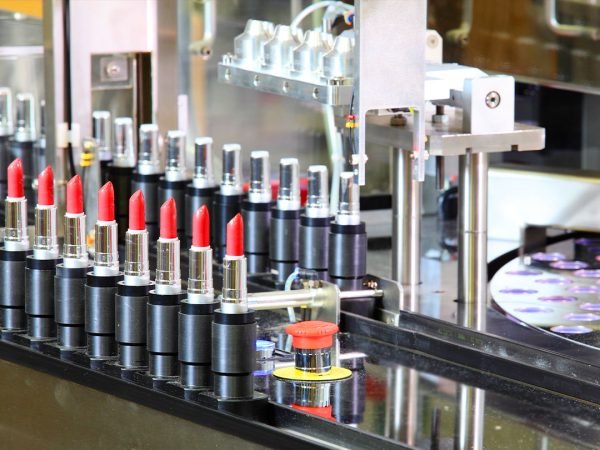 cosmetics mass production line